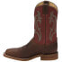Фото #6 товара Justin Boots Bender 11" Square Toe Cowboy Mens Brown, Burgundy Casual Boots BR5