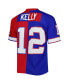 Men's Jim Kelly Royal and Red Buffalo Bills 1990 Split Legacy Replica Jersey