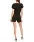 Фото #2 товара Michael Stars 297493 Pixie Cotton Modal Crossover Romper Black SM (US 4-6)