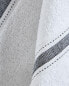 Striped cotton terrycloth tea towel