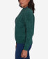 Фото #38 товара Women's Classic Chenille Diamond Stitch Turtleneck Sweater