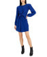ფოტო #1 პროდუქტის Women's Twist-Front Textured Mini Dress