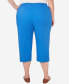 Plus Size Neptune Beach Pull-On Beach Capri Pants Голубой, 22W - фото #2