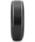 Men's Textured Bevel Edge Band in Black Ion-Plated Tantalum