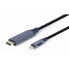 Адаптер HDMI—DVI GEMBIRD CC-USB3C-HDMI-01-6 Черный/Серый 1,8 m