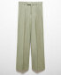 ფოტო #11 პროდუქტის Women's Pleated Suit Pants