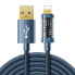 Фото #1 товара Kabel do iPhone USB - Lightning do ładowania i transmisji danych 2.4A 20W 2m niebieski