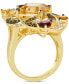 ფოტო #3 პროდუქტის Crazy Collection® Multi-Gemstone Swirling Cluster Ring (6-1/4 ct. t.w.) in 14k Gold