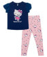 ფოტო #1 პროდუქტის Toddler Girls Wink Short Sleeve Top and Legging Set