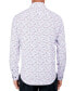 ფოტო #2 პროდუქტის Men's Regular-Fit Non-Iron Performance Stretch Micro Flower-Print Button-Down Shirt