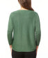 ფოტო #2 პროდუქტის Women's Boat-Neck Chevron-Stitch Dolman-Sleeve Sweater