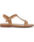 Фото #2 товара Teach T-Strap Flat Sandals