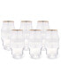 Фото #1 товара Высокие стаканы для хайбол Vivience с волнистым узором, набор из 6 шт.