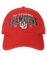 Фото #1 товара Men's Scarlet Utah Utes 2022 PAC-12 Champions Bold Arch EZA Relaxed Twill Adjustable Hat