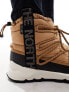 The North Face Thermoball insulated lace up boots in beige and black