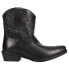 Фото #1 товара Roper Dusty Snip Toe Cowboy Booties Womens Black Casual Boots 09-021-0980-3057