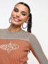 Фото #3 товара Basic Pleasure Mode fawn long sleeve tshirt in orange