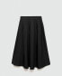 ფოტო #3 პროდუქტის Women's Pleated Midi Skirt