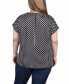 Фото #2 товара Plus Size Extended Sleeve Top with Grommets