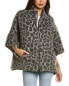 Фото #1 товара Cinzia Rocca Wool & Alpaca-Blend Cape Coat Women's Grey 36