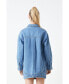 Фото #2 товара Women's Oversized Denim Shirt