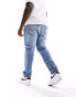 Фото #3 товара Levi's Big & Tall 512 slim tapered jeans in light blue wash