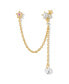 Фото #1 товара Crystal Star Crossed Lover Double Earring