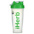 Фото #1 товара iHerb Goods, бутылка-шейкер с шариком для смешивания, зелёный цвет, 28 унций