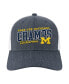 ფოტო #1 პროდუქტის Men's Navy Michigan Wolverines College Football Playoff 2023 National Champions Mid-Pro Trucker Adjustable Hat