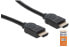 Фото #3 товара Manhattan HDMI Cable with Ethernet - 4K@60Hz (Premium High Speed) - 3m - Male to Male - Black - Equivalent to HDMM3MP - Ultra HD 4k x 2k - Fully Shielded - Gold Plated Contacts - Lifetime Warranty - Polybag - 3 m - HDMI Type A (Standard) - HDMI Type A (Standard) -