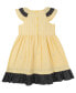 Toddler Girls Bumble Bee Flutter Sleeve Seersucker Dress