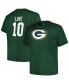 Фото #1 товара Men's Jordan Love Green Green Bay Packers Big and Tall Player Name and Number T-shirt