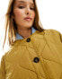 Only quilted nylon jacket in dull gold