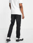 DTT slim fit extreme rip jeans in washed black