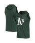 Men's Green Oakland Athletics Sleeveless Pullover Hoodie