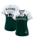 Фото #1 товара Women's Charlie Blackmon White, Forest Green Colorado Rockies City Connect Replica Player Jersey