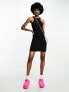 Фото #3 товара Noisy May Tall racer neck mini dress in black