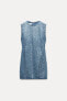 TRF DENIM DRESS WITH MIRRORS