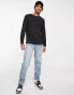 Jack & Jones Originals oversized long sleeve t-shirt with Calabasas back print in black