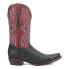 Фото #1 товара Dingo Rio Lobo Embroidered Snip Toe Cowboy Mens Black Casual Boots DI154-001