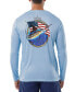 Men's American Classic Logo Graphic Long-Sleeve Sun Protection T-Shirt