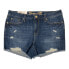 Фото #1 товара Seven7 Women's Denim Frayed Hem Slim Fit Weekend Short