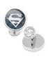 Фото #1 товара Men's Superman Gemstone Cufflinks