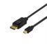 Фото #1 товара Deltaco DP-1121-K - 2 m - DisplayPort - Mini DisplayPort - Male - Male - 3840 x 2160 pixels