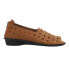 Sesto Meucci Evonne Nubuck Perforated Slip On Womens Brown Flats Casual 407081-