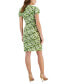 Фото #2 товара Women's Faux-Wrap Flutter-Sleeve Floral-Print Dress