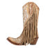 Фото #3 товара Corral Boots Ld Lamb Inlay & Embroidery & Fringes Snip Toe Cowboy Womens Brown