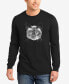 Фото #1 товара Men's Word Art Long Sleeve Siamese Cat T-shirt