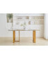 Luxurious Faux Marble Dining Table, 70.9"L x 35.4"W, for 6-8