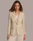 Donna Karan Women's Tweed One-Button Blazer pearl multi, 0 - фото #1